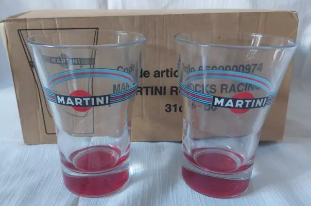 Martini Racing 6 bicchieri rocks tumbler 31 cl
