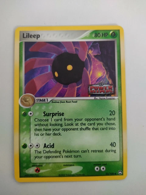  Carte POKEMON CARD - LILEEP REVERSE NM/LP 52/108 EX POWER KEEPERS