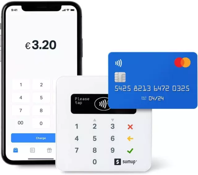 SumUp Air mobiles Kartenterminal bargeldlos bezahlen mit EC Karte & Kreditkarte