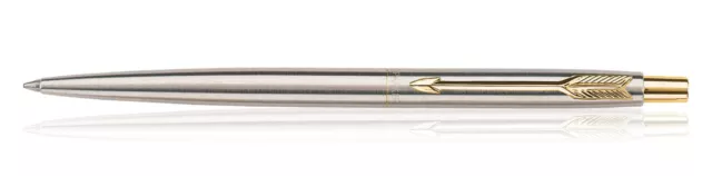 Parker Classic Stainless Steel GT Ball Point Pen BP Gold Trim Bulk Order 24 Unit 3