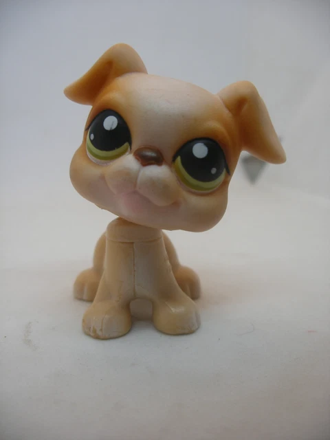 Figurine Littlest Pet Shop - Chien Boxer N°1500 - Occasion - Marque Hasbro