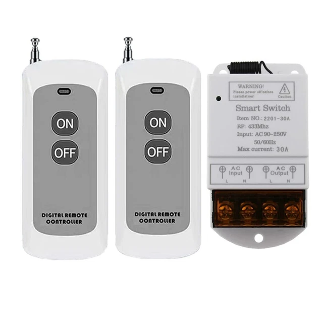 Interruttore remoto wireless 433 MHZ AC 110 V/120 V/220 V/30 un canale 1 8315