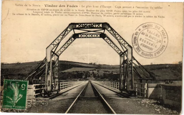 CPA SIOULE Valley - FADES Viaduct - The highest in Europe (222060)