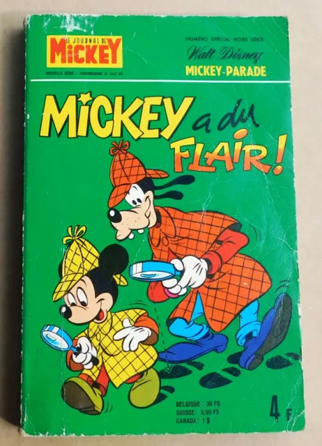 MICKEY PARADE 1243 bis. Mickey Reporter. Etat d'usage. 1976.  (réf. RMP)