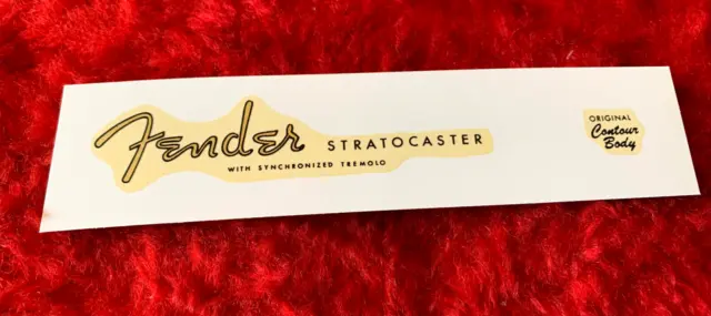 Fender Stratocaster Spaghetti Style Waterslide Decal Strat