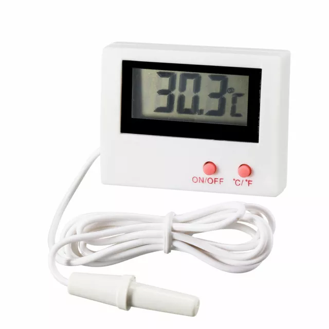 Thermomètre LCD digital Jauge température sonde Fish Tank