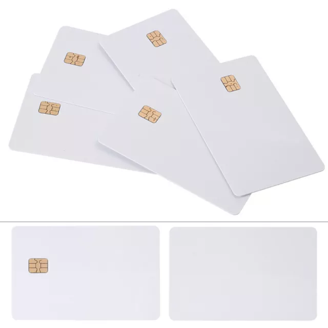 5pcs Chip Blank Smart Card Contact IC Card Safety White ISO PVC IC SLE4442