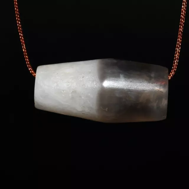 Original Ancient Banded Agate Calcedony Dzi Pyu Bead in Perfect Condition