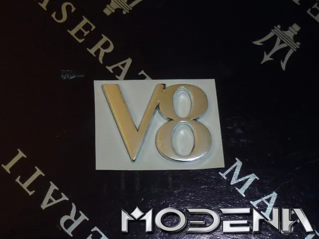 Emblem Schriftzug Sign V8 Zeichen Scritto Maserati 4200 Coupe Spyder Gransport