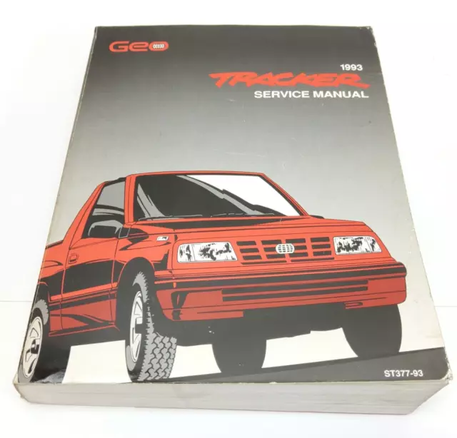 1993 Geo Tracker Factory Original Service Repair Manual Book