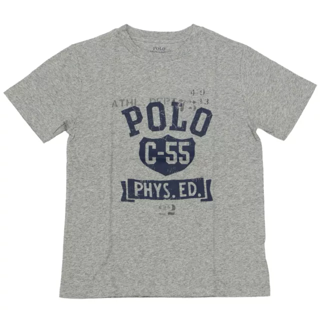 Polo Ralph Lauren Boy's Cotton Jersey Graphic Tee Grey Heather