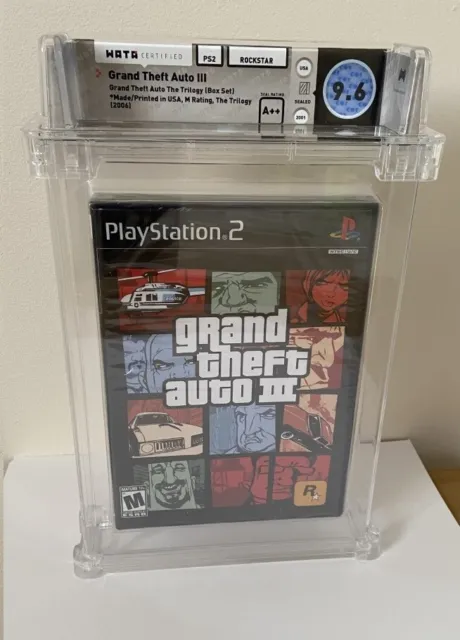 Grand Theft Auto: GTA 3 III Trilogy PlayStation 2 2006 ps2 US VGA UKG WATA 9.6