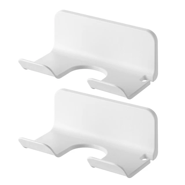2 Pcs Hair Dryer Holder Wall Mounted Hairdryer Stand Blower Storage Rack