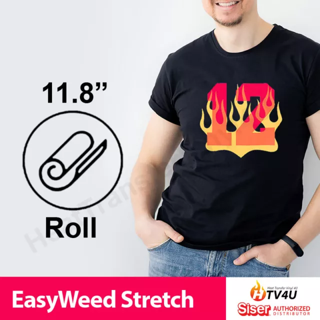 Siser Easyweed Stretch HTV 12" Roll: Perfect for Stretchy Fabrics