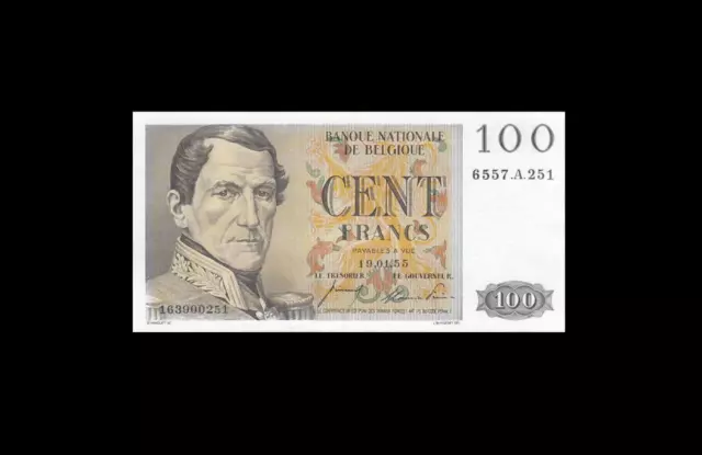 1955 BELGIUM 100 Francs French France **Rare** 