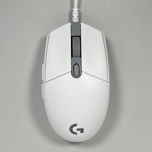 Kailh Modded Logitech G203 Lightsync Kabelgebundene Gaming Maus 8.000dpi Weiß
