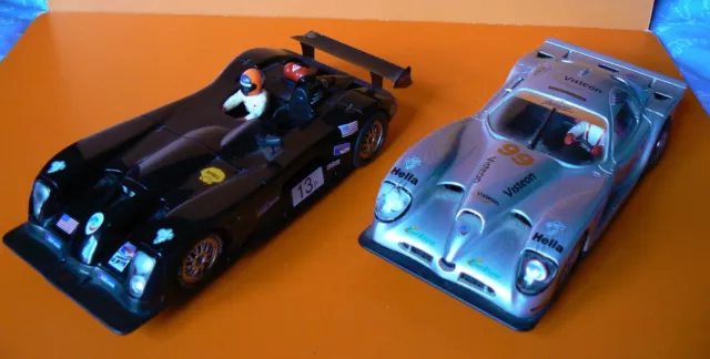 Vintage FLY PANOZ Le Mans A92 black open & A63 silver Visteon coupe - PAIR