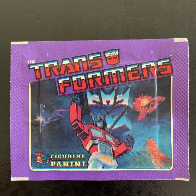 Original pochette bustina packet figurine panini Transformers 1989