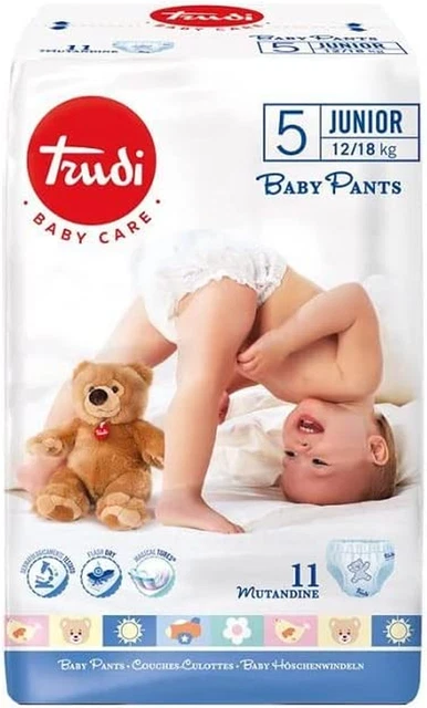 Trudi Couches Culottes Taille 5 Maxi 12-18 Kg 4 Lot De 11 Couches