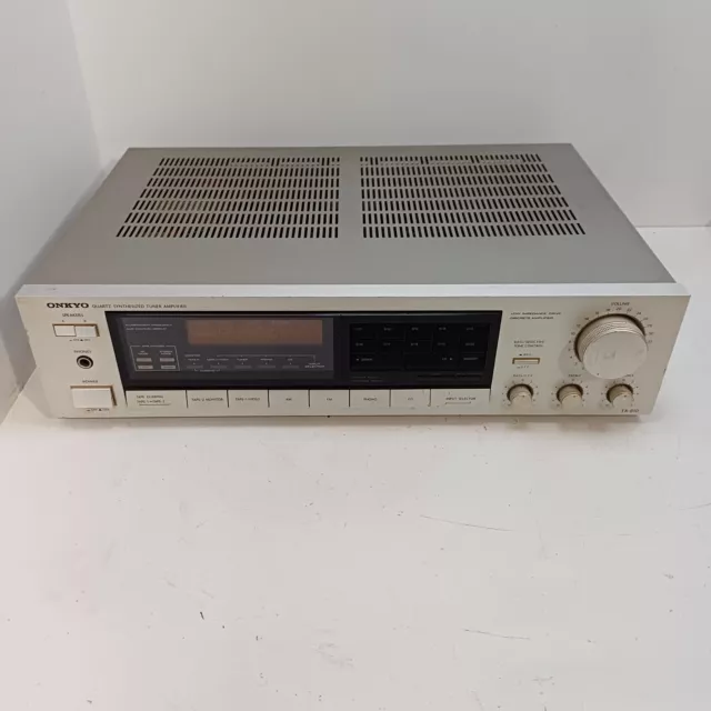 Onkyo TX-810 Quartz Synthesized Tuner Amplifier TESTED Vintage Phono Discrete