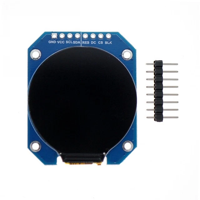 1.28-TFT LCD Display Module Round RGB 240X240 GC9A01 Driver 4-Wire SP P6A6