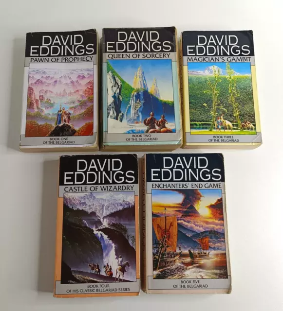 David Eddings The Belgariad Series Books 1 to 5 Fantasy Complete Set Paperback