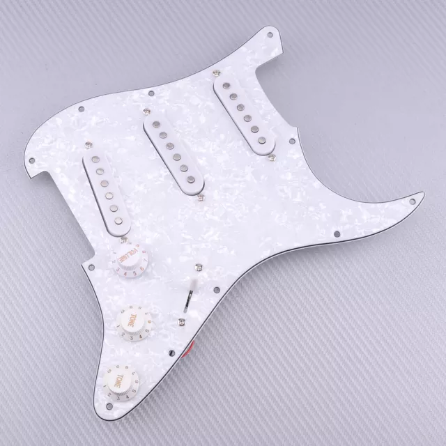 Prewired Loaded Pickguard Fit For Fender Strat Guitar SSS Pickups