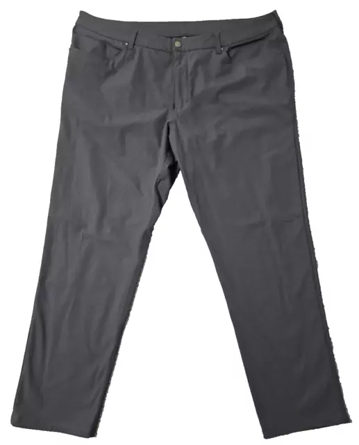 LULULEMON ABC PANT Mens Size 42 x 32 Gray Classic ABC Chino Casual M5967S  $64.95 - PicClick