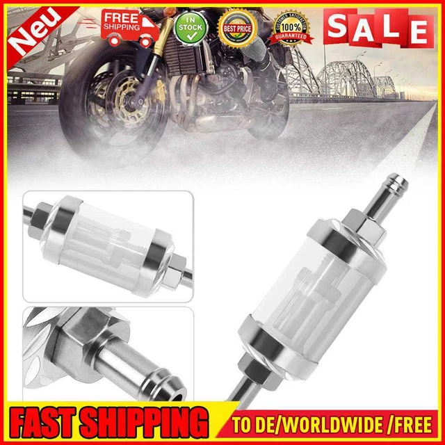 Filtro gas olio combustibile lega CNC 8 mm per ATV Dirt Pit Bike motocross