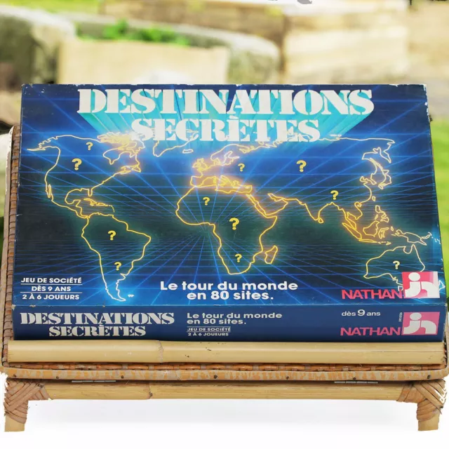 Jeu de société DESTINATIONS SECRETES Nathan 1988