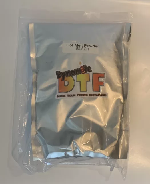 BLACK  DTF Powder Hot Melt Adhesive.  2.2 LB. USA Seller