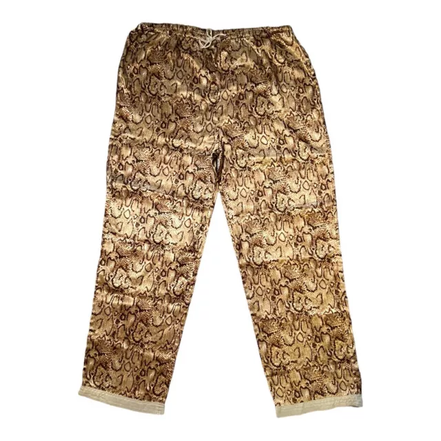 VTG VALERIE STEVENS Satin Snakeskin Pajama Pants