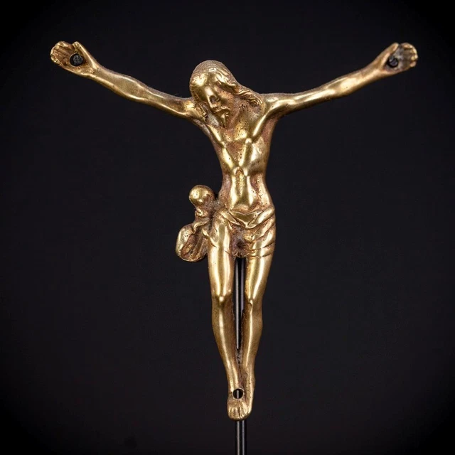Corpus Christi Sculpture | Jesus Christ French Bronze Statue | Antique 1600s _