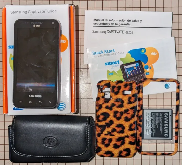 Samsung Captivate Glide (SGH-i927) 8GB (AT&T) QWERTY Smartphone + Case & holster