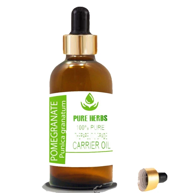 Huile De Grenade Pure Cloud Bud - Pressée à Froid - 100% Naturelle - Soins Anti-âge Peau & Cheveux