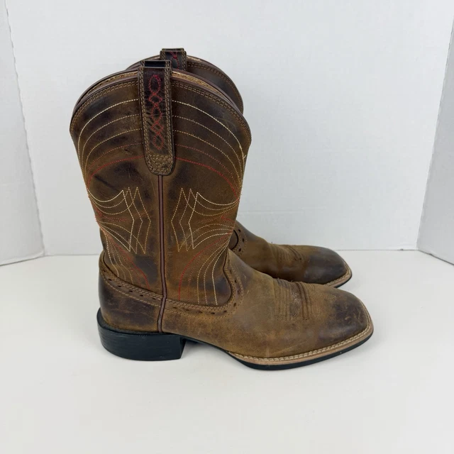 ARIAT MEN'S SPORT Wide Square Toe Cowboy Boot - Size 8D (10010963) £35. ...