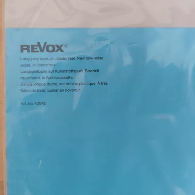 Revox 641 P 26cm Mastering Tape 1100 Meter Spule Archivbox NEU OVP NOS 2