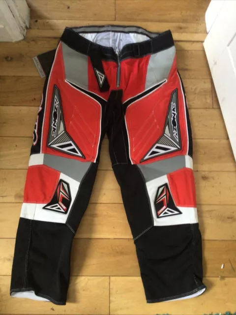 Pantaloni da motocross Azonic Mx/Dh pantaloni fuoristrada UK 38"" Nuove Etichette Pantaloni da moto