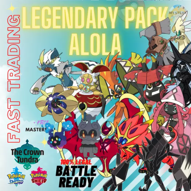 UNOVA LEGENDARY BUNDLE 6IV Pokémon Sword & Shield CROWN TUNDRA DLC