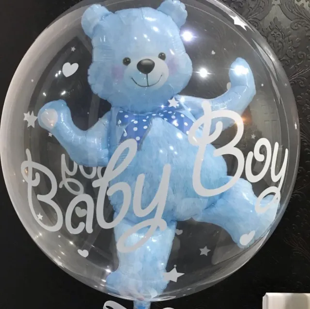 Premium Balloons Gender Reveal Black Balloon Baby  Boy, baby shower