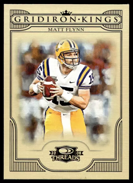 2008 Donruss Gridiron Kings CGK47 Matt Flynn Packers LSU Tigers