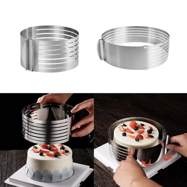 Round Mousse-Mould for Cake-Decor Cake Leveler-Slicer Adjustable Round Cake 2