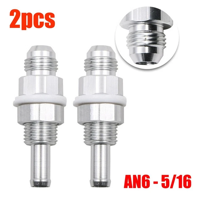 Paratie flare maschio da 6 AN A 5/16 tubo Barb raccordo serbatoio carburante modificato automaticamente X2