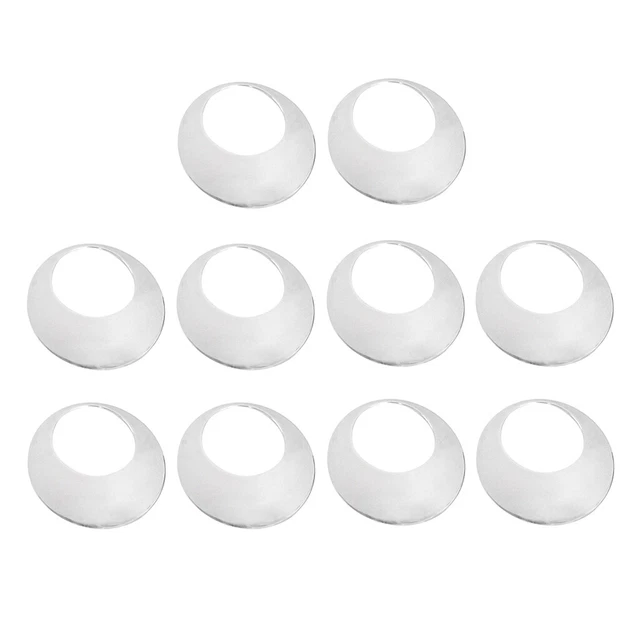 10x Silber Round Charms Anhänger für DIY Schmuckherstellung Zubehör