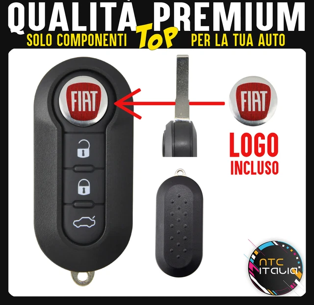 Guscio Chiave Telecomando Fiat Ricambio - Compatibile Con Punto, Panda, 500, Bravo, Ducato - Foto 7