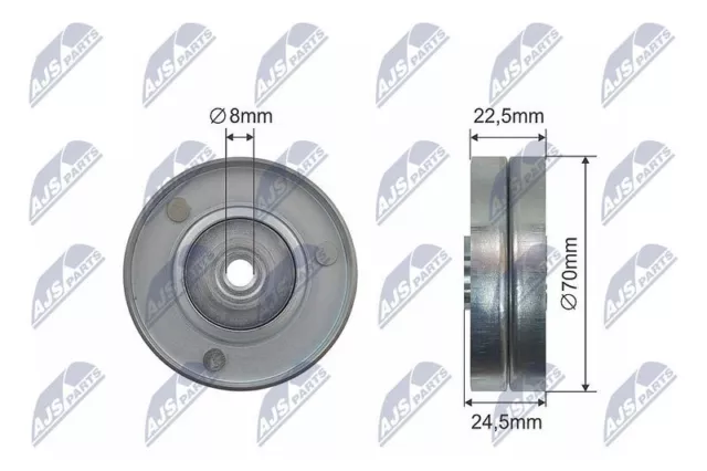 Poulie-Tendeur Courroie Trapézoïdale Pour Bmw 3Er 5Er X5