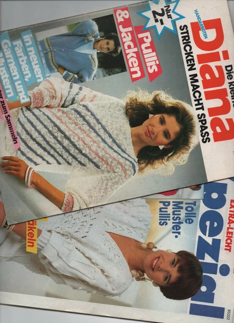 2x Häkeln und Stricken, Lisa, Diana, zeitlos schöne Modelle, gute Anleitungen