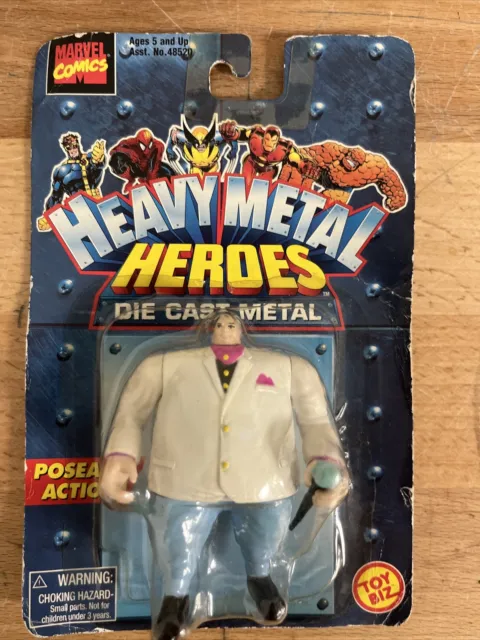 Toy Biz 1997 HEAVY METAL HEROES Figures MARVEL Die Cast Kingpin Of Crime Sealed
