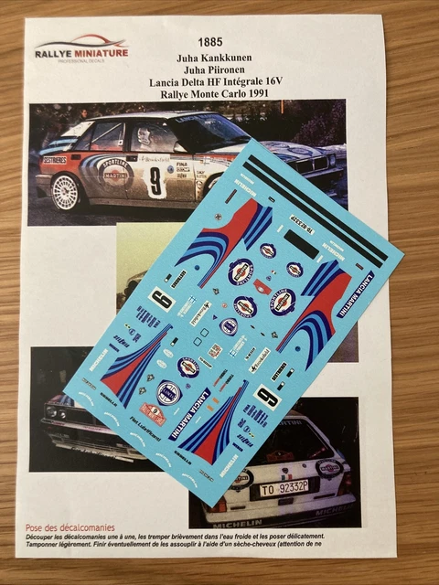 Décalcomanies 1/18 Pour Peugeot 208 Baffoun Rallye Monte-Carlo 2018 WRC - Neuf