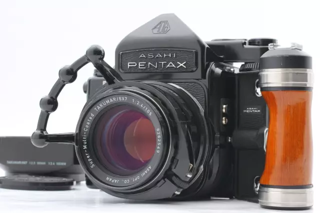 [N MINT / Grip] Pentax 67 6x7 TTL Late MUP Film Camera SMC T 105mm F2.4 JAPAN